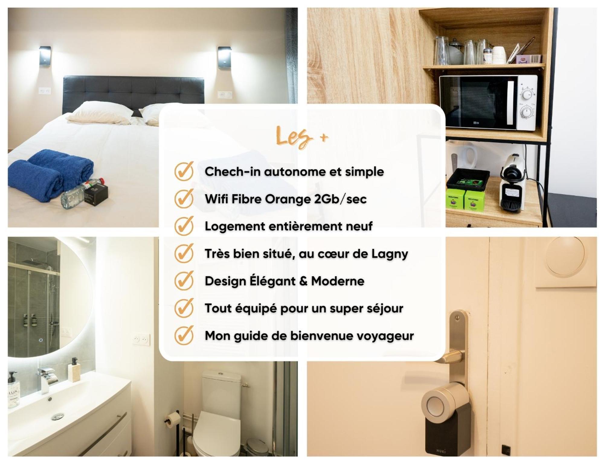 Paris Cocon - Disneyland, Parking, Hypercentre, Train Station Lagny-sur-Marne